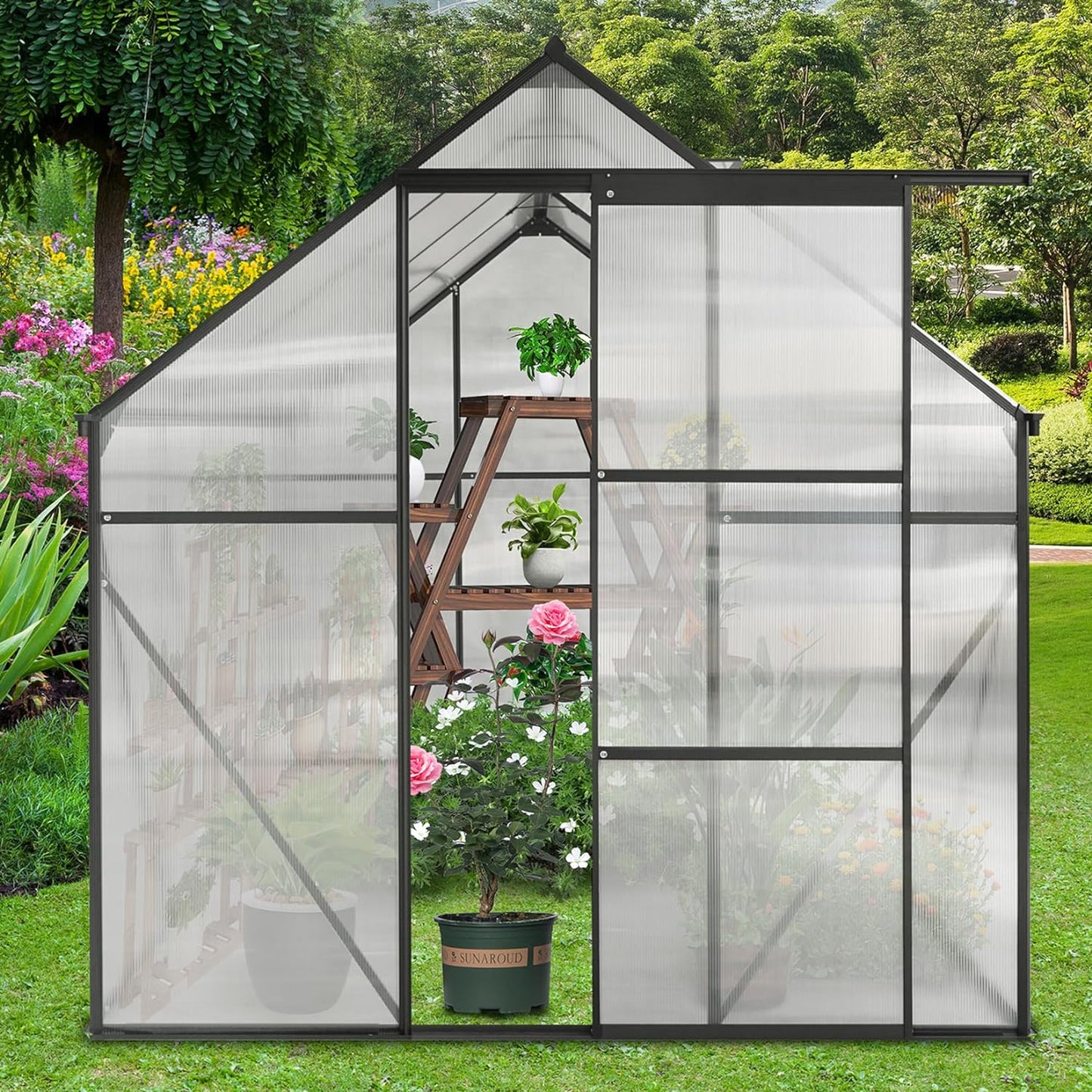 Invernadero Grow 4.8m2 Aluminio Polycarbonato Hogar