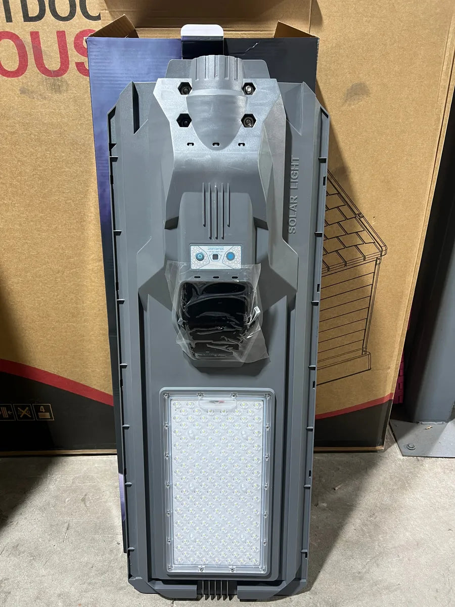 Foco Solar Exterior 1200w C/sensor Control Y Brazo Luz Fría