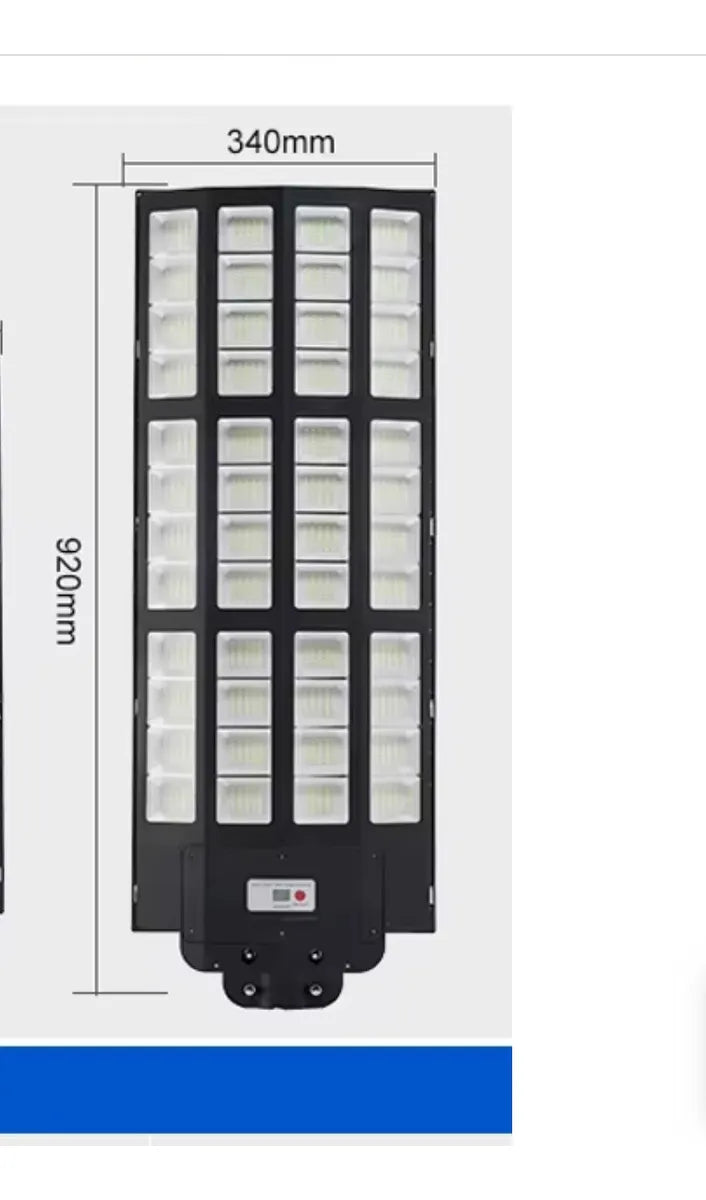 Foco Solar Ext 1500w Gran Angulo C/sensor Ctrl Y Brazo Blanco Frio