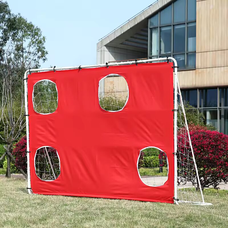 Arco de futbol con red de portería
