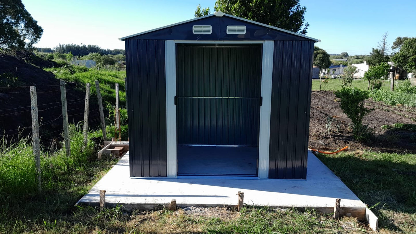 Galpón Chapa Galvanizada 3.8m2 Jardín Exterior