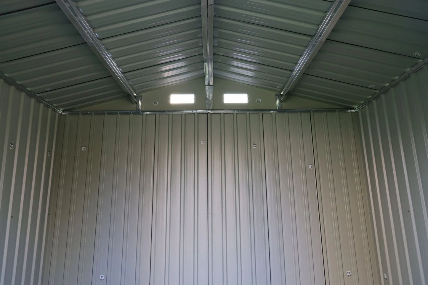 Galpón Chapa Galvanizada 3.8m2 Jardín Exterior