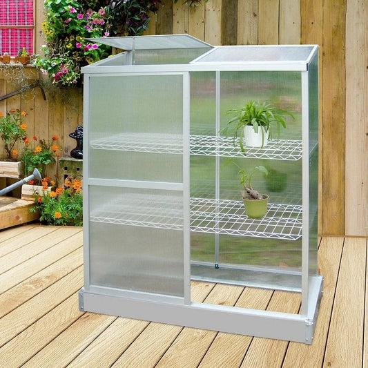Invernadero Grow Hogar Aluminio Polycarbonato 1.5m2 Plantas
