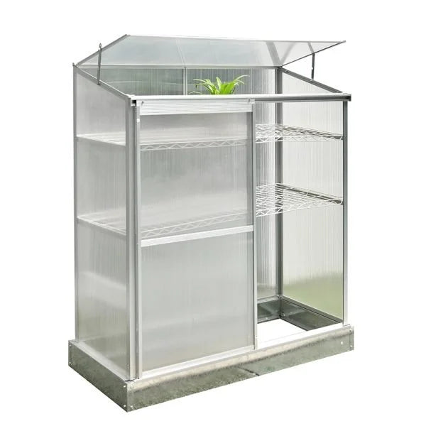 Invernadero Grow Hogar Aluminio Polycarbonato 1.5m2 Plantas