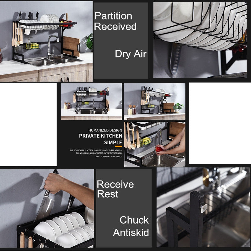 Escurridor De Platos Vasos Acero Inoxidable 85cm