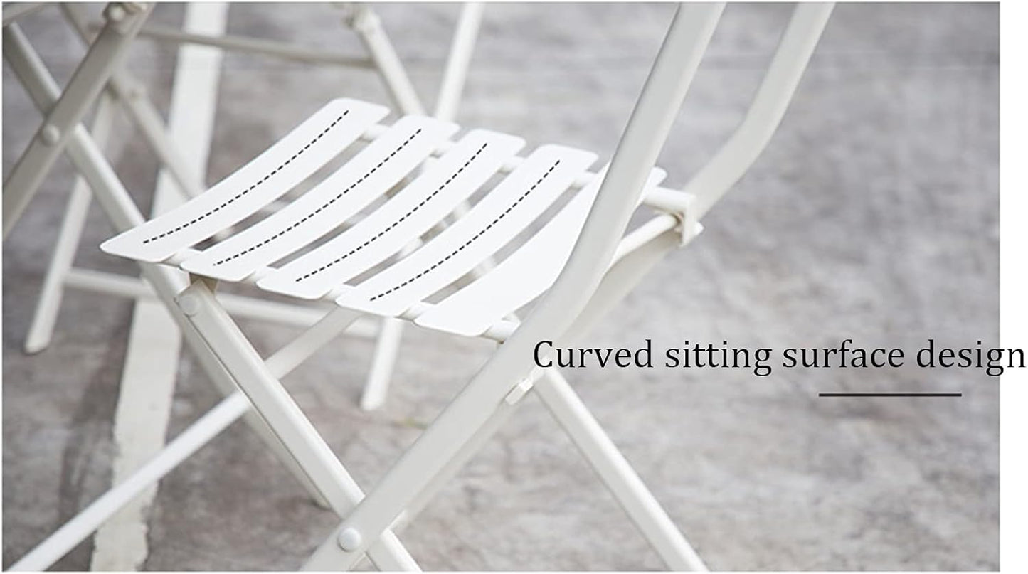 Juego De Mesa Y Sillas Cuadrada Plegable Acero