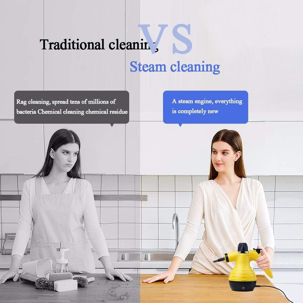 Limpiador A Vapor Piso Baño Vidrios Vaporera Con Accesorios