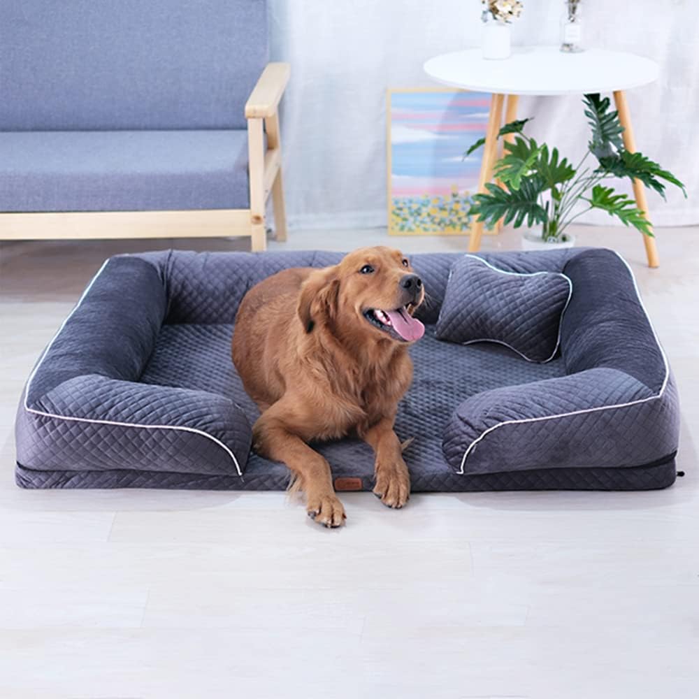 Cama para mascotas XXL c/ almohada