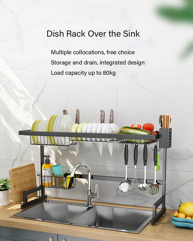 Escurridor De Platos Vasos Acero Inoxidable 85cm