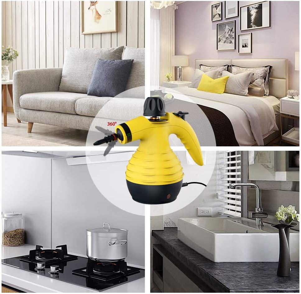 Limpiador A Vapor Piso Baño Vidrios Vaporera Con Accesorios