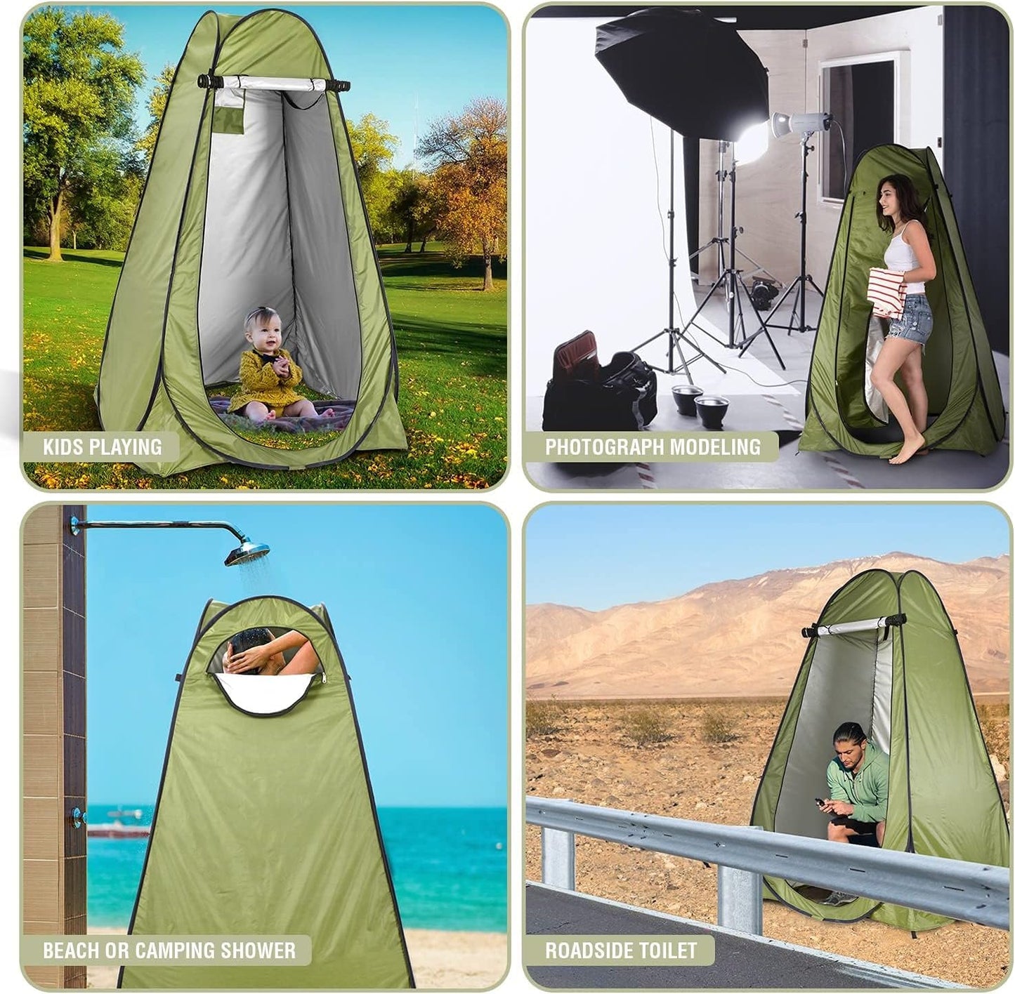 Carpa Tienda Caseta Baño Vestidor Portátil Plegable Camping
