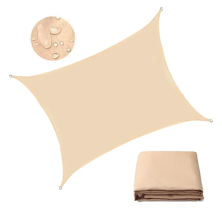 Toldo Vela Rectangular Impermeable 4x3 Cuerdas