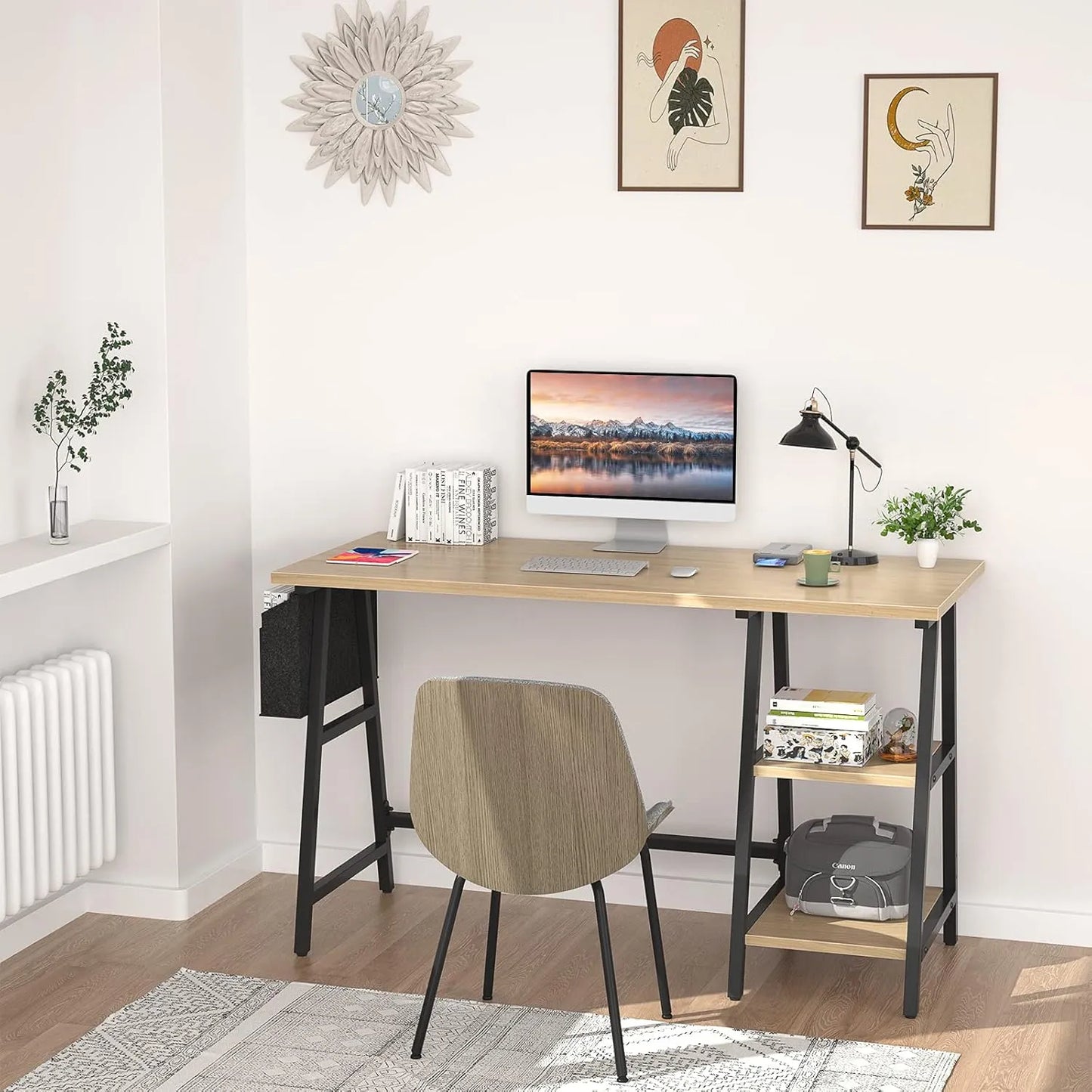 Escritorio 2 Estantes Con Archivador Oficina Cuarto