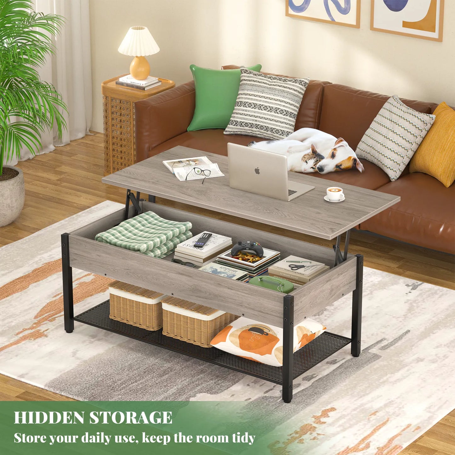 Mesa Ratona De Centro Con Tapa Aérea Multifunción Berdeal