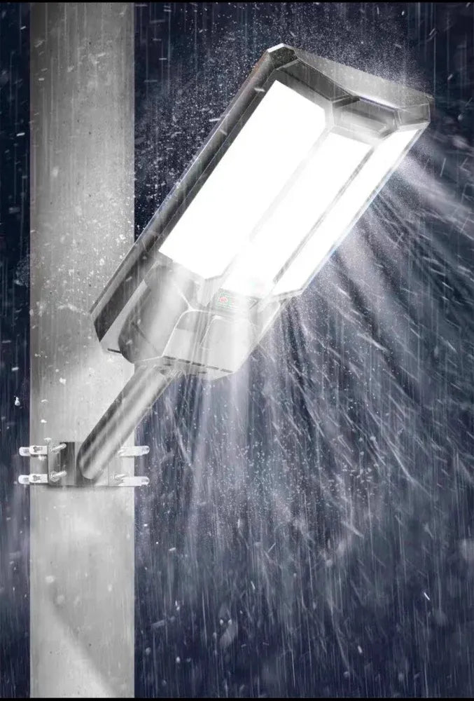 Foco Solar Led Exterior 800w C/ Soporte, Control Y Sensor