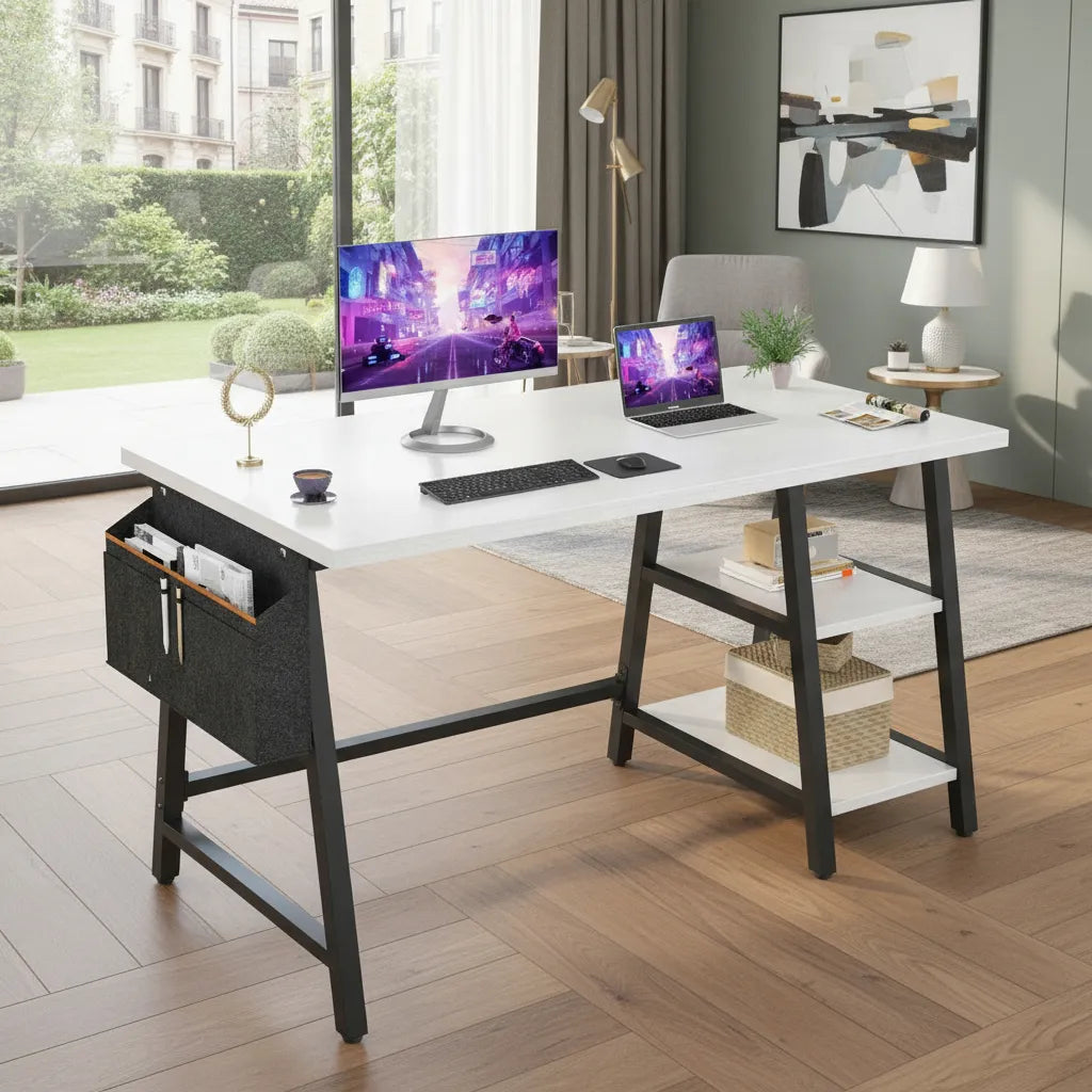 Escritorio 2 Estantes Con Archivador Oficina Cuarto