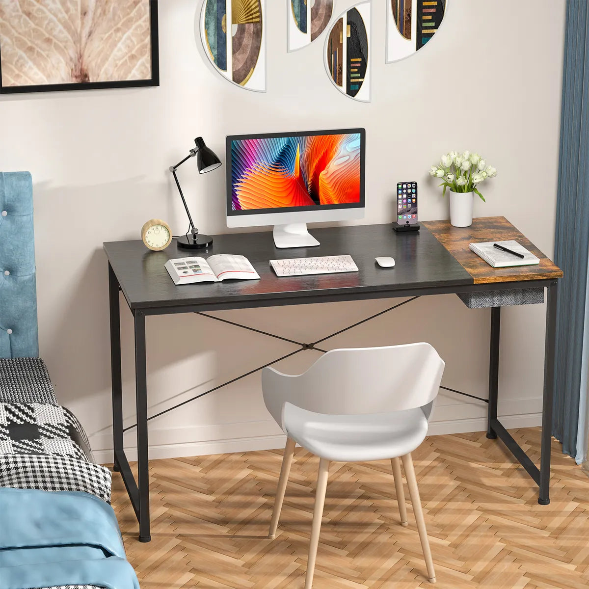 Escritorio De Oficina Dormitorio Con Cajón