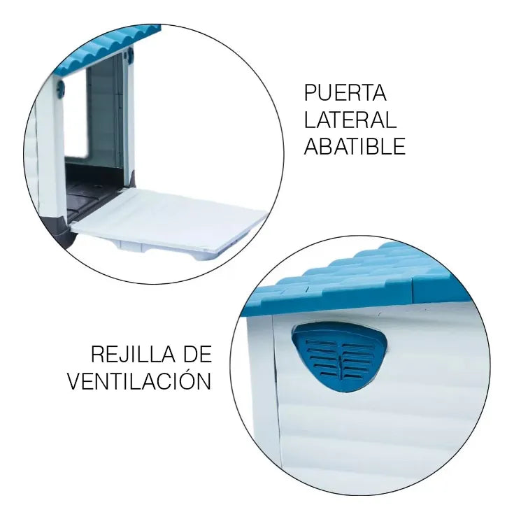 Casa Cucha Perro Chico-mediano Térmica Con Puerta