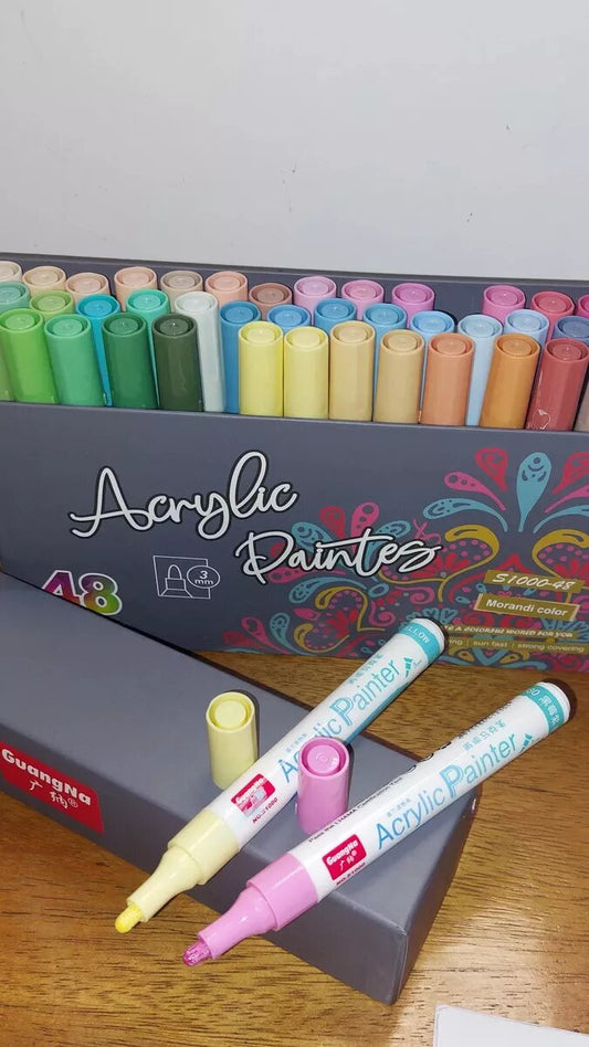 Marcadores Rotuladores Acrílico 48 Pcs