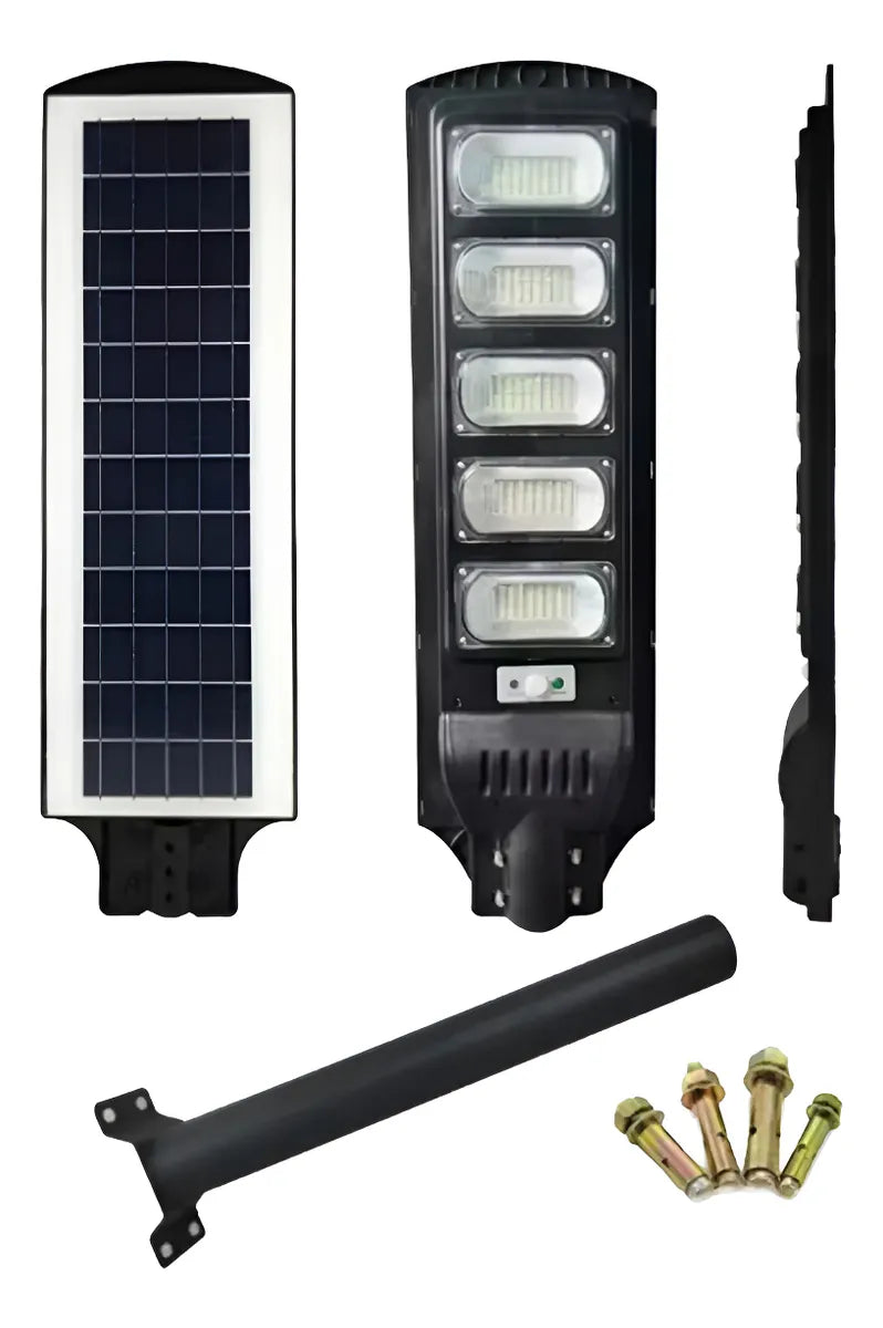 Foco Solar Exterior 500w C/ Sensor Y Control + Brazo Metal