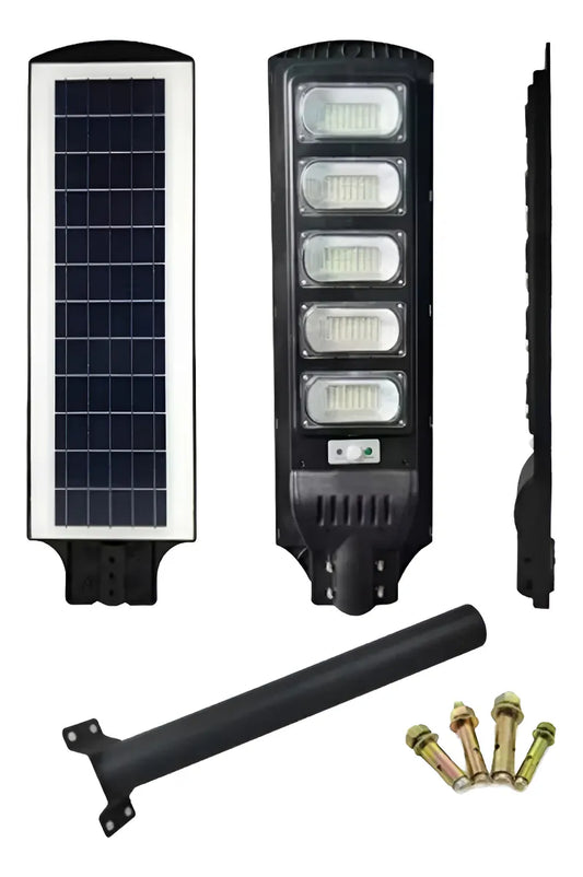 Foco Solar Exterior 500w C/ Sensor Y Control + Brazo Metal