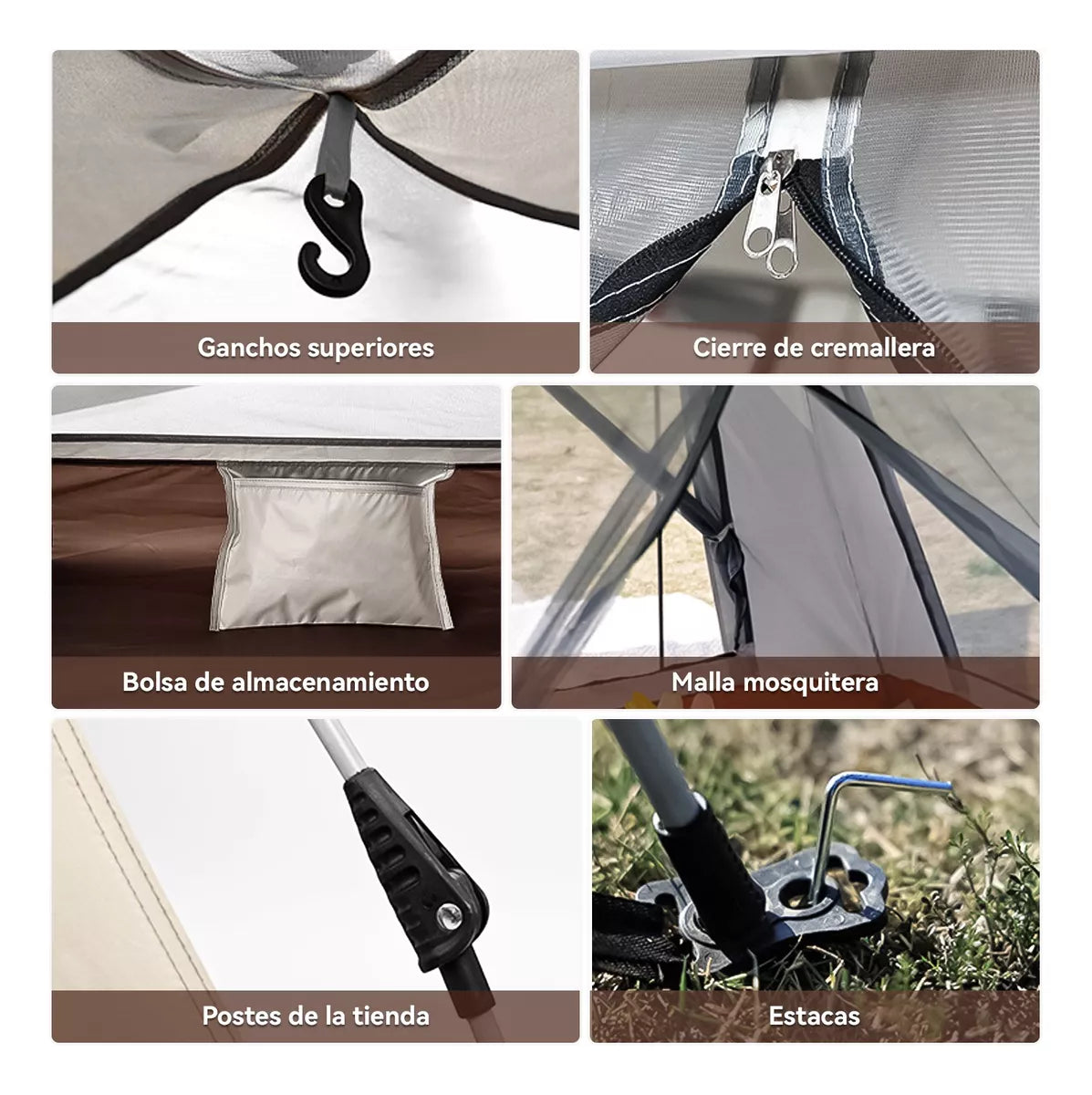 Carpa Familiar Camping 6 Personas Oxford