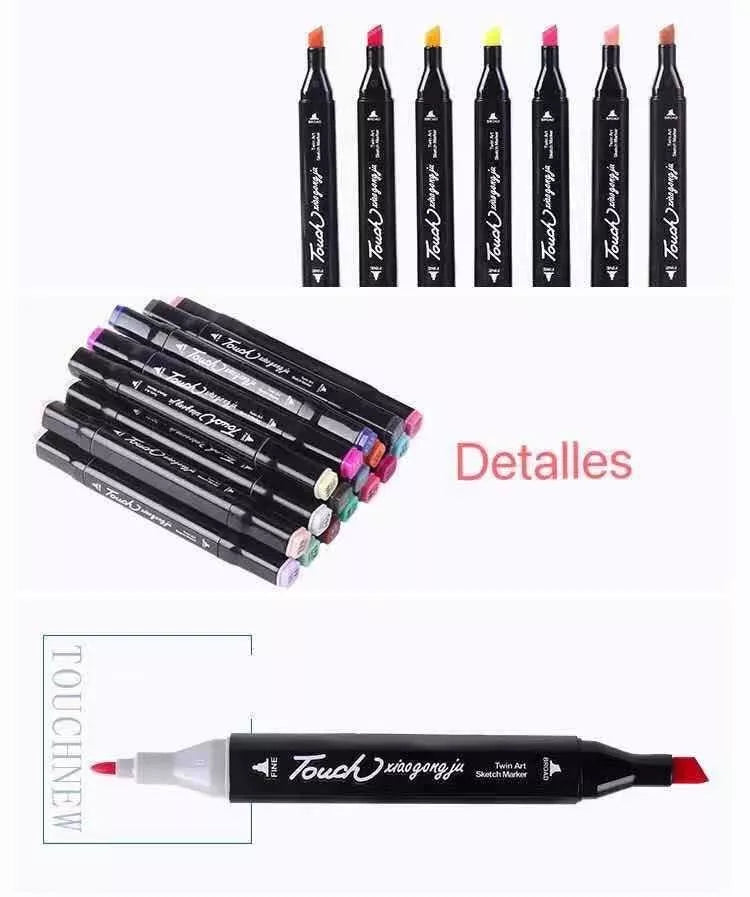 Marcador Doble Punta Touch Pack80