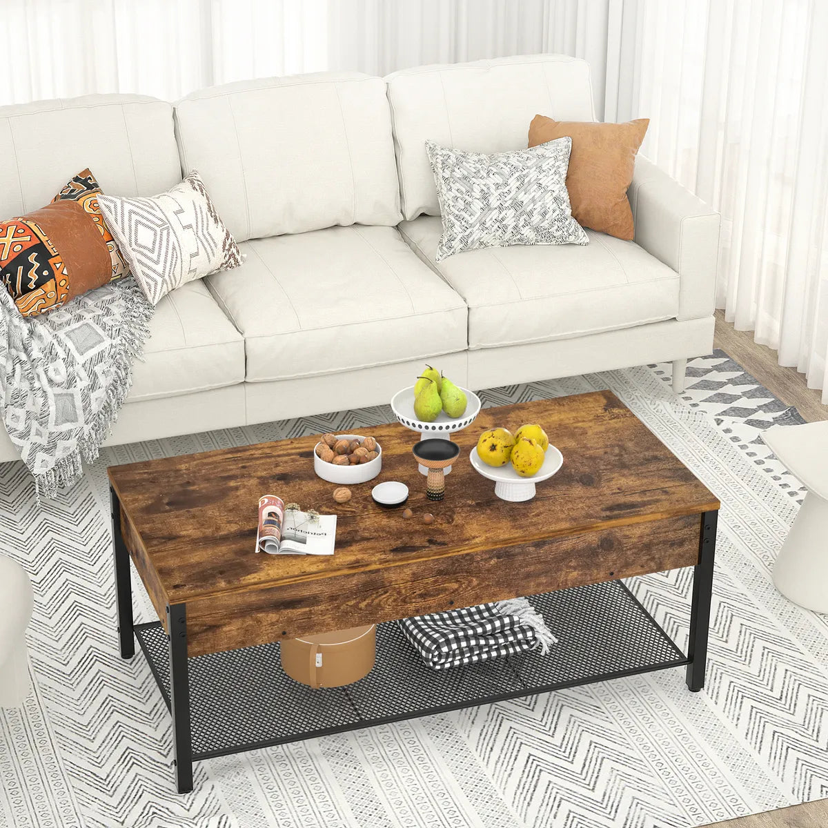 Mesa Ratona De Centro Con Tapa Aérea Multifunción Berdeal