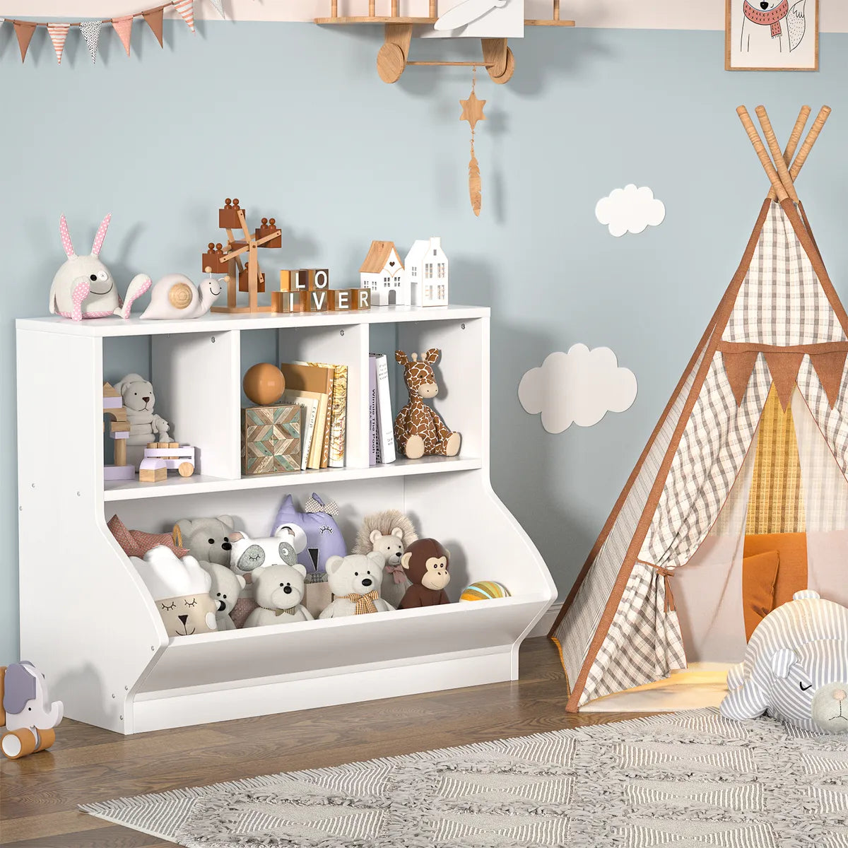 Mueble Almacenamiento Organizador Juguetes Infantil