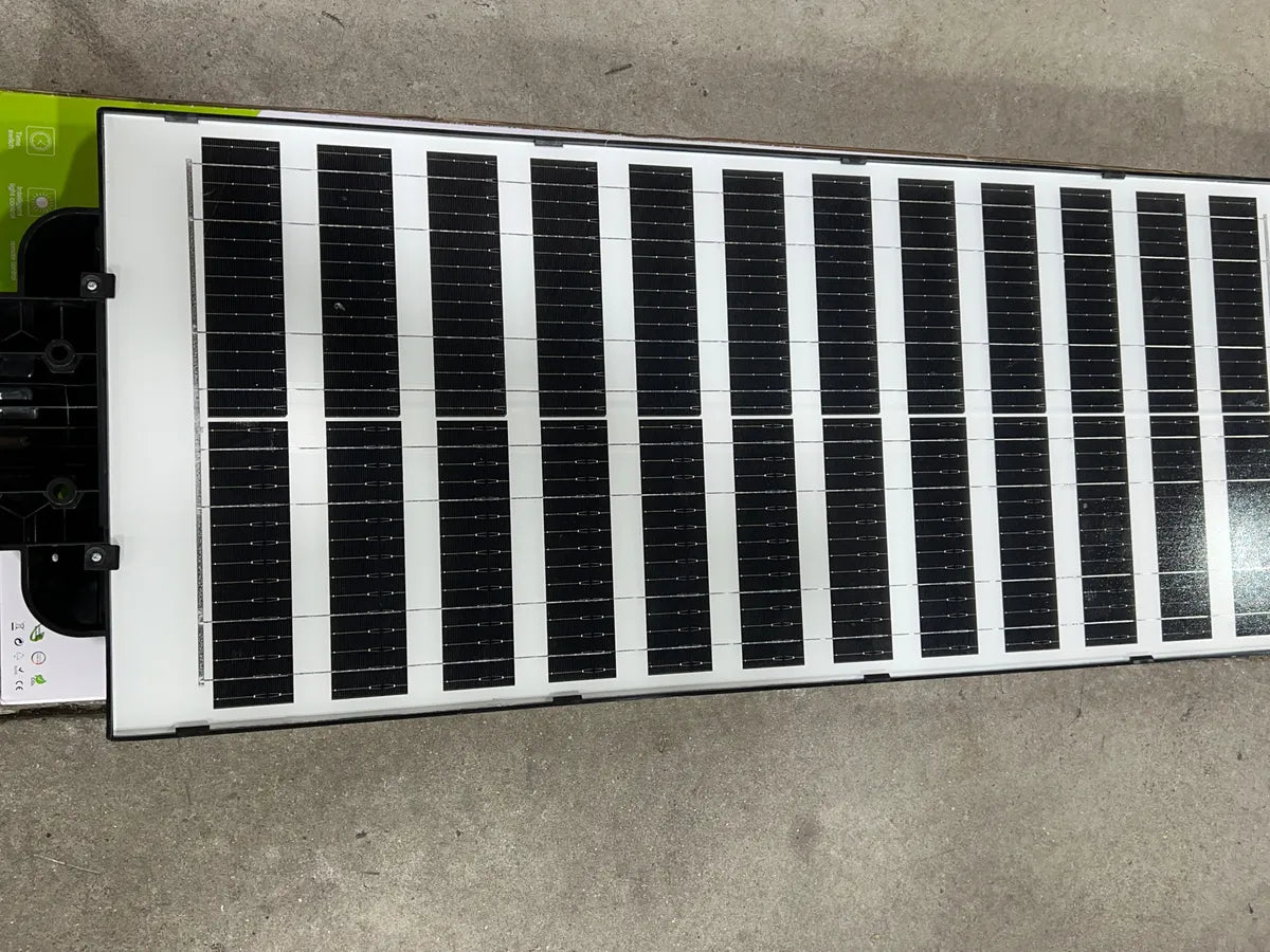 Foco Solar Ext 1500w Gran Angulo C/sensor Ctrl Y Brazo Blanco Frio