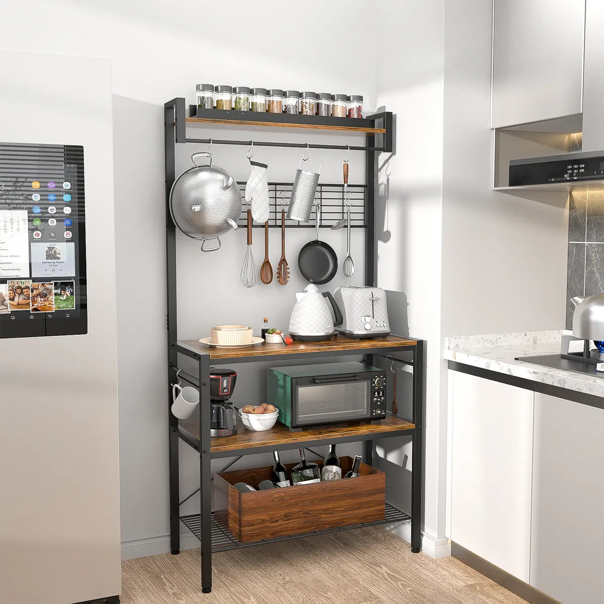 Mueble Cocina Rack Armario Colgar Estantería Organizador