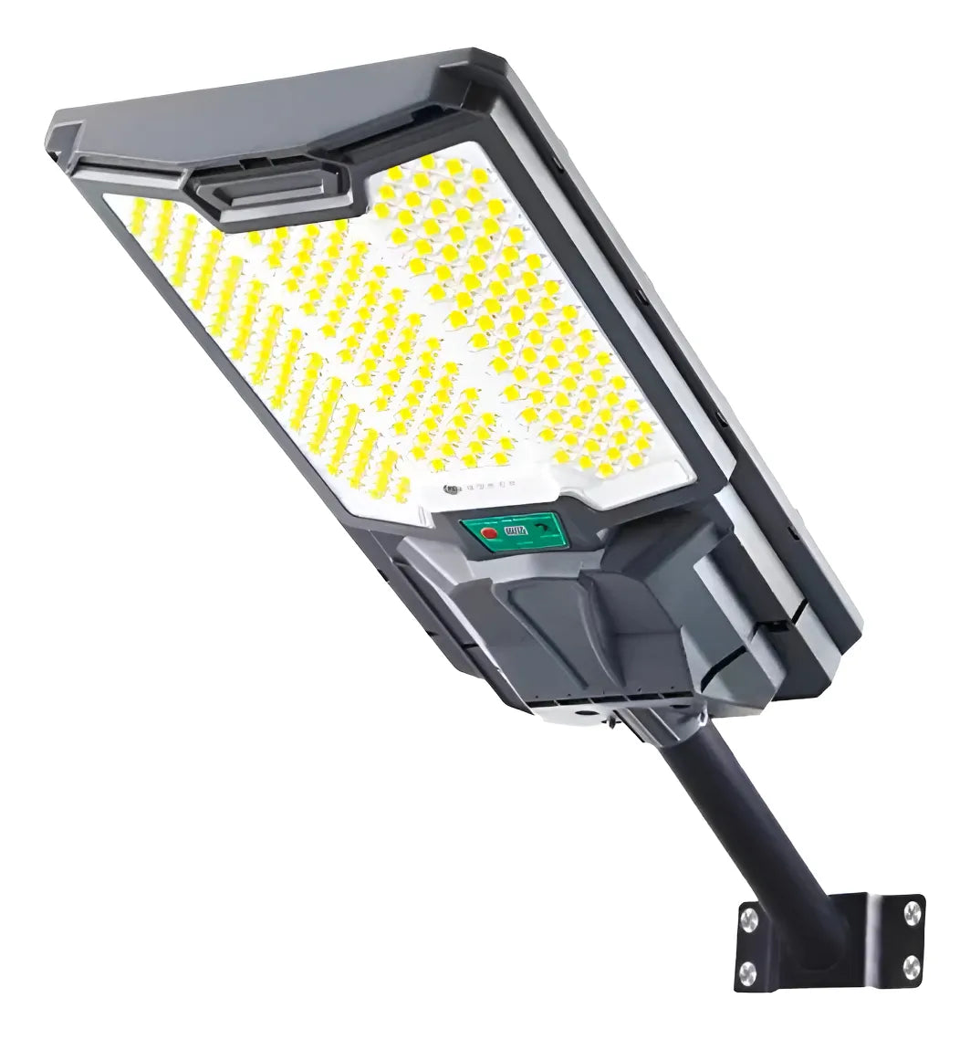 Foco Solar Led Exterior 800w C/ Soporte, Control Y Sensor