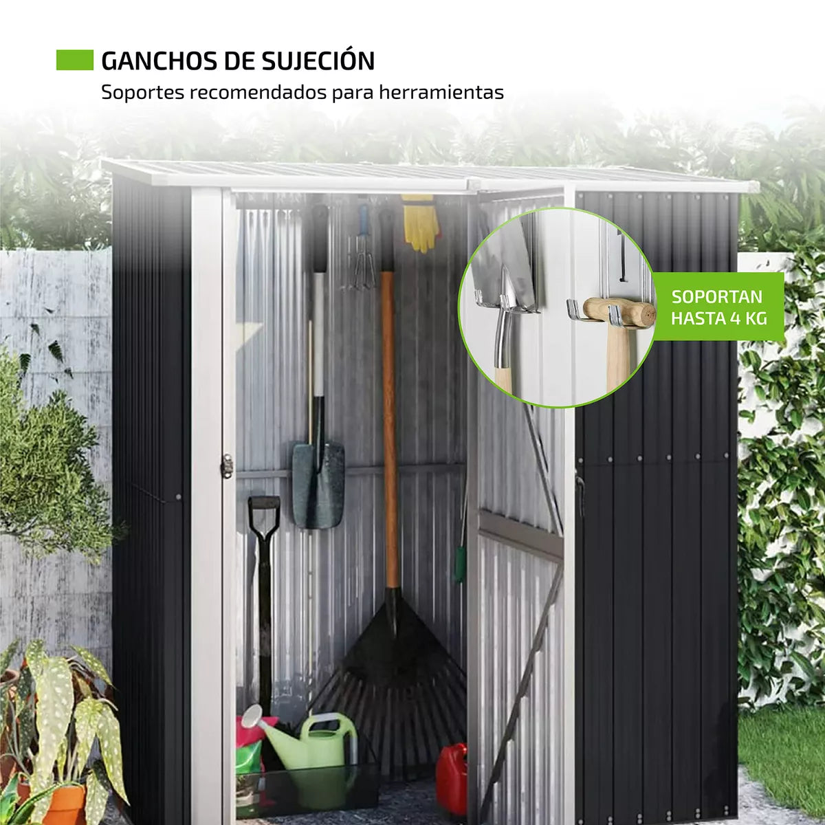 Galpón Chapa Galvanizada 1.5m2 Exterior Jardín