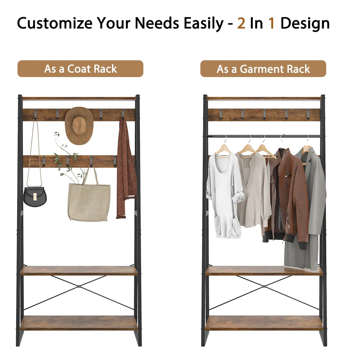 Perchero Despojador Estantes Ropa Dormitorio Living