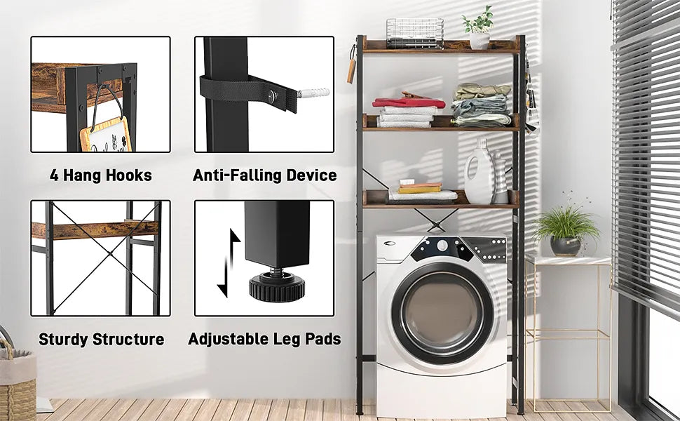 Estantería Repisa Multiuso Sobre Inodoro o Lavarropa