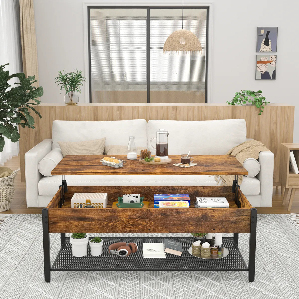 Mesa Ratona De Centro Con Tapa Aérea Multifunción Berdeal