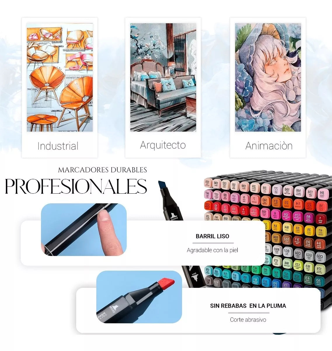 Marcador Con Doble Punta  X 168