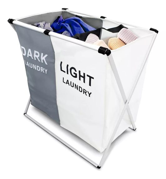 Canasto Ropa Sucia Cesto Organizador dos y tres colores