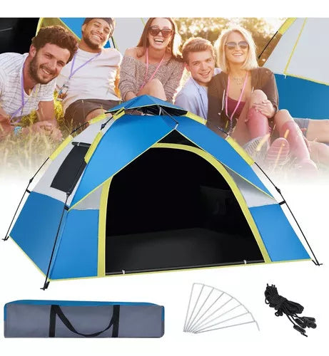 Carpa Camping 2 Personas Instalación Automática Mosquitero