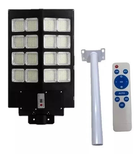 Foco Solar Led 400w Exterior C/ Sensor Y Control Brazo Metal