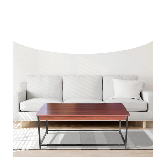 Mesa Ratona De Centro Living Hogar Metal Mdf Moderna