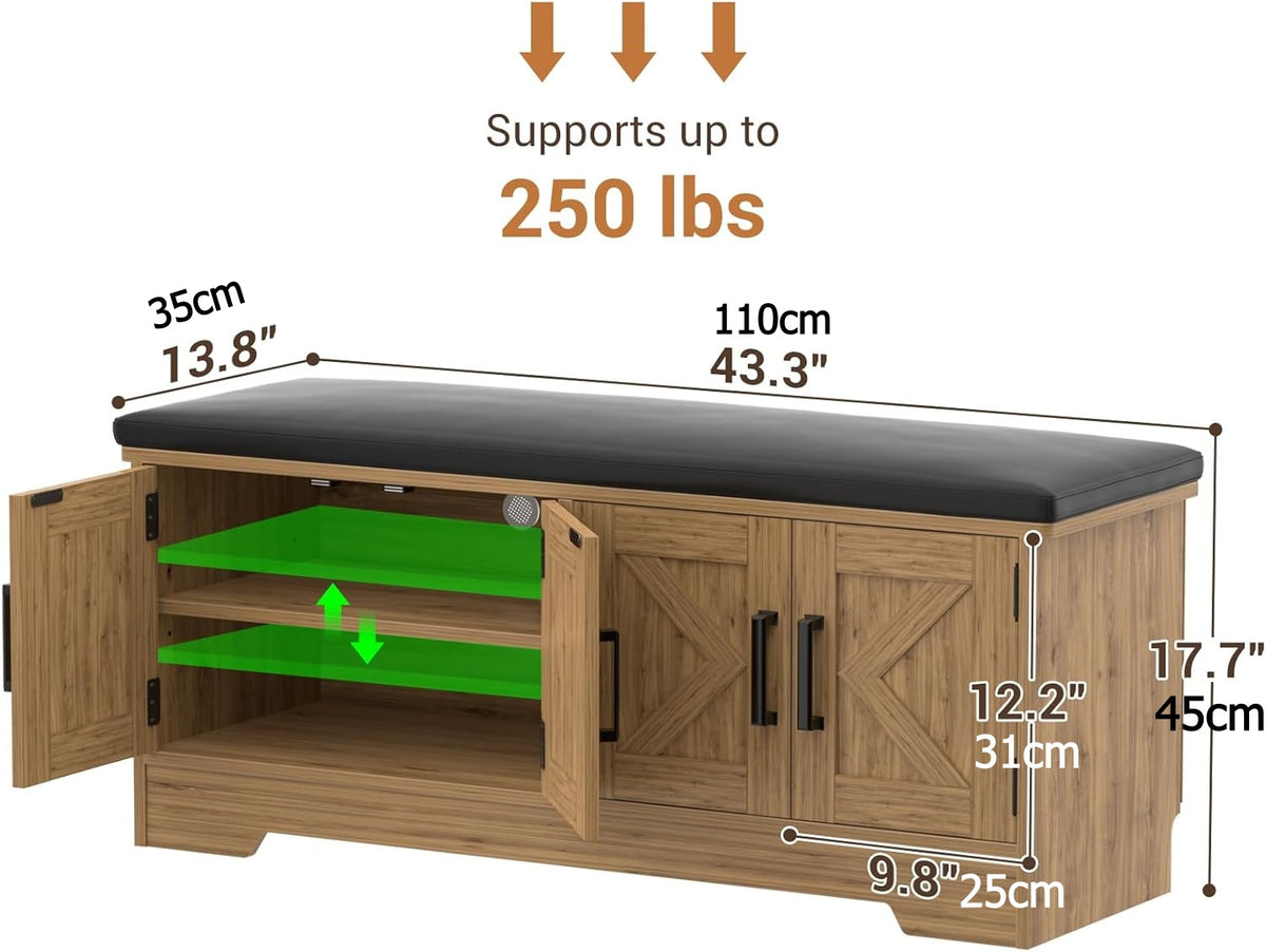 Zapatera Con Asiento Acolchonado - PRÓXIMO INGRESO