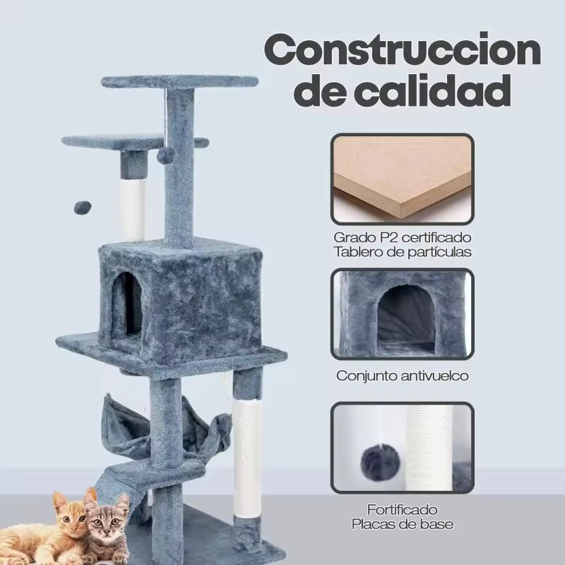 Rascador Para Gatos Torre Tres Pisos