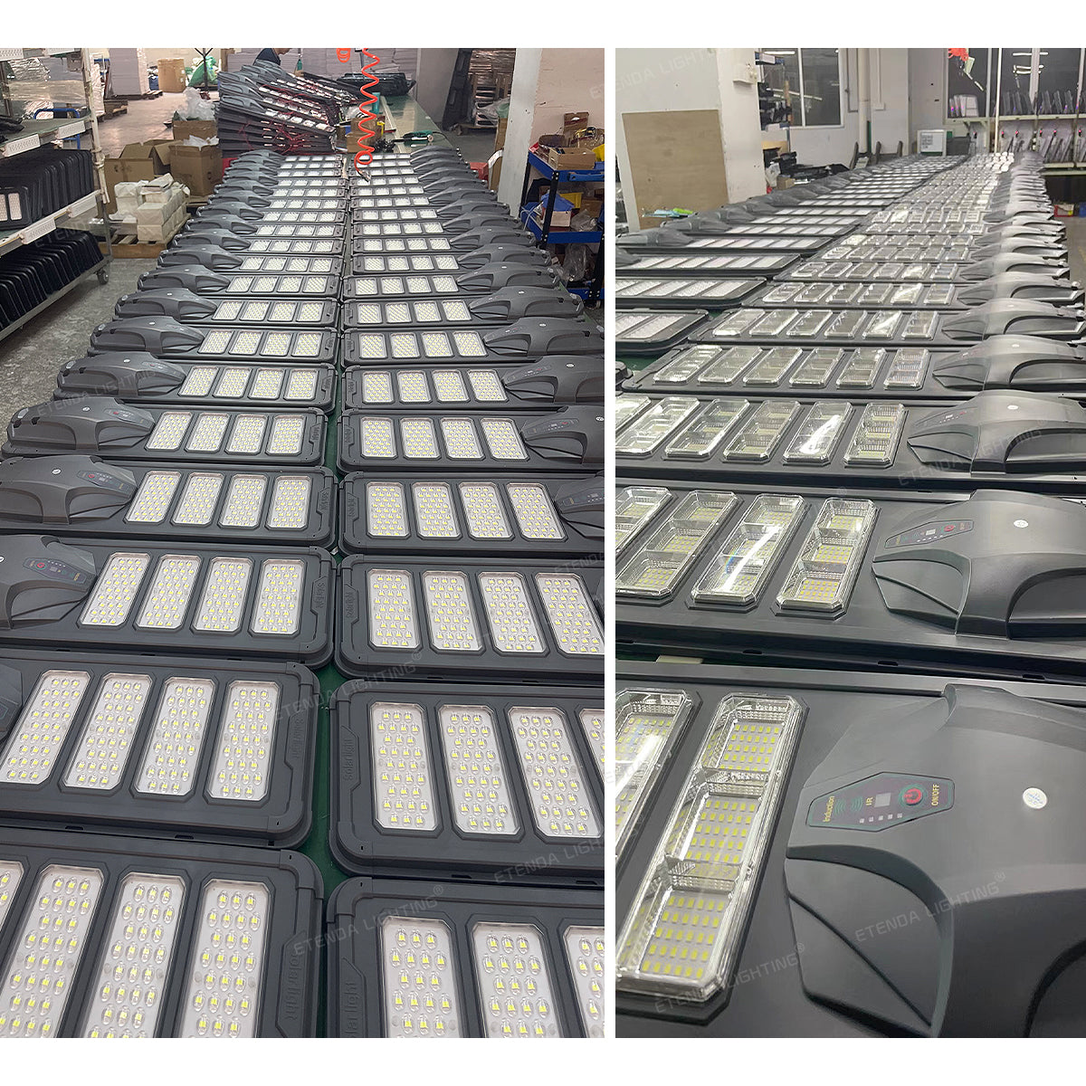 Foco Solar Led 500w C Sensor Control + Brazo Luz Fria