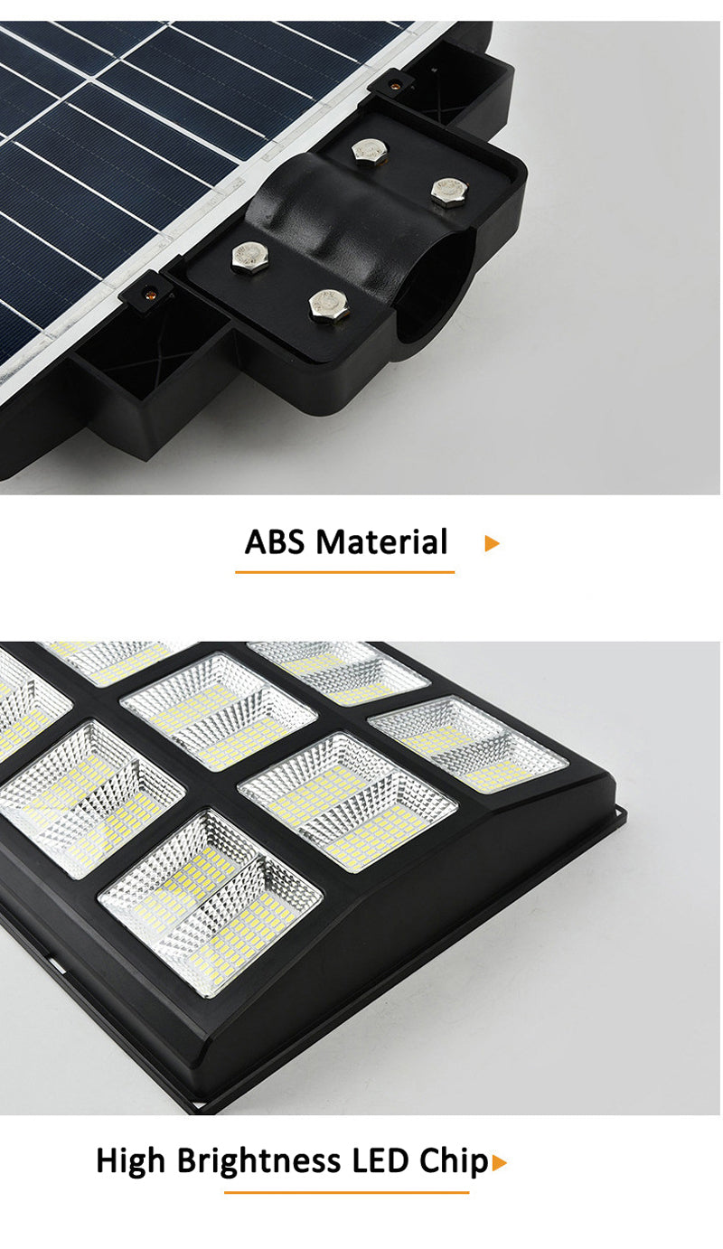 Foco Solar Led 400w Exterior C/ Sensor Y Control Brazo Metal