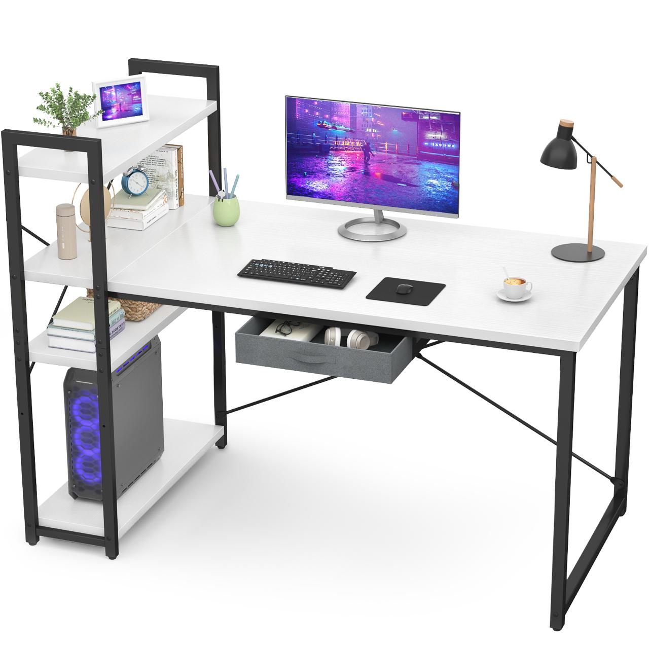 Escritorio Estantería Repisa y Cajón