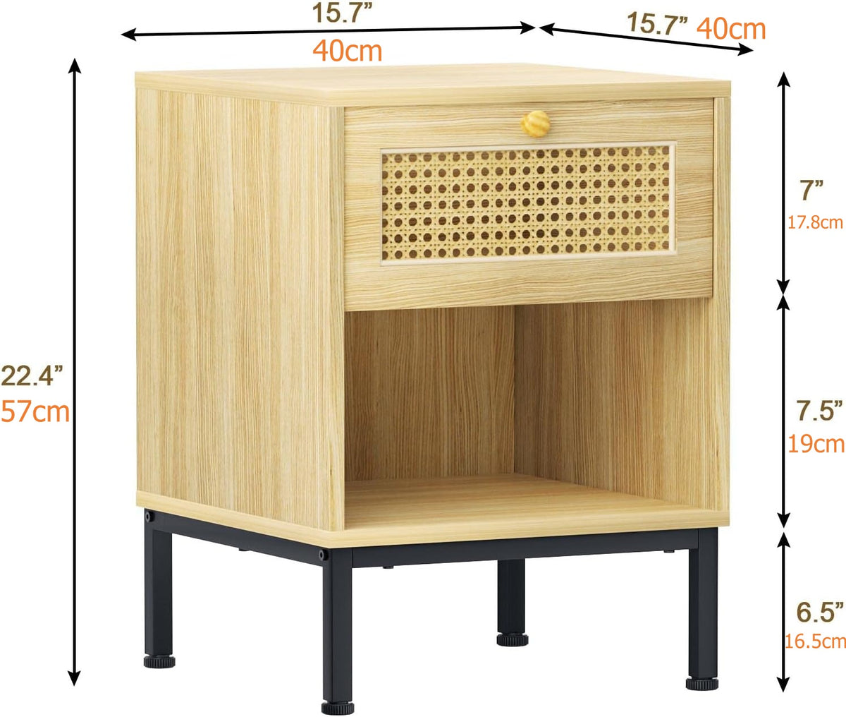 Mesa De Luz  1 Cajón Dormitorio