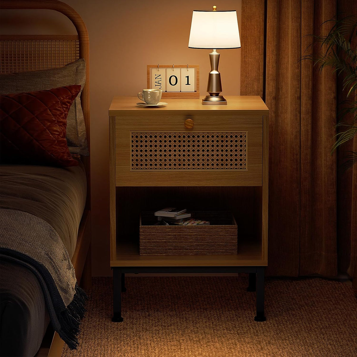 Mesa De Luz  1 Cajón Dormitorio