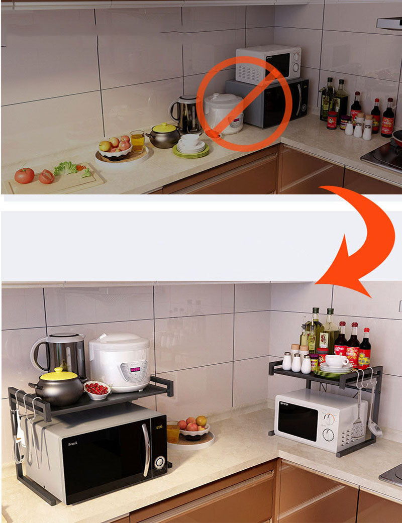 Organizador Rack Para Horno Microondas Ajustable