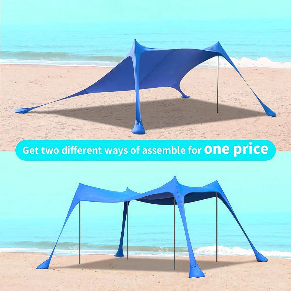 Toldo Gazebo Carpa Para Playa Upf50 Familia
